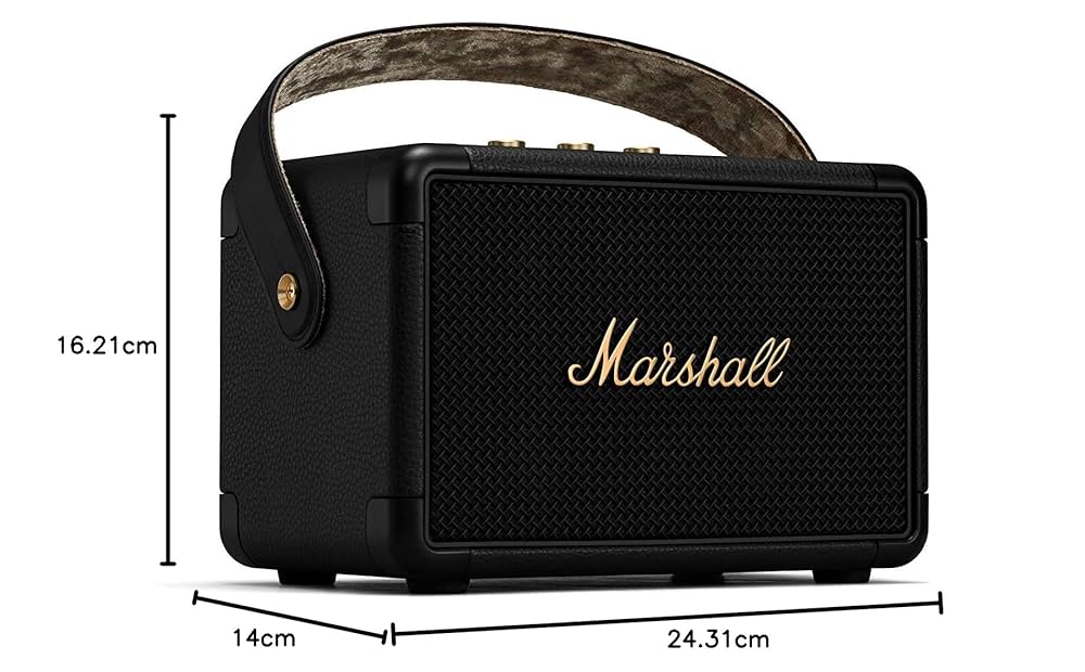 MarshallのポータブルBluetoothスピーカー「Kilburn II」 Marshall Kilburn II 36W Bluetooth Portable Speaker - Black